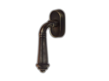 PERLA GRANDE - Bronze window handle on rose by GIARA ART DESIGN-BRONZE - view 2